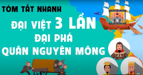 Tóm tắt nhanh Đại Việt 3 lần đại phá quân Nguyên Mông (1258 - 1288)