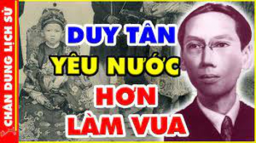 Đây Là Lý Do Vì Sao Vua DUY TÂN Không Thèm Làm Vua Để BẢO VỆ DÂN THƯỜNG!