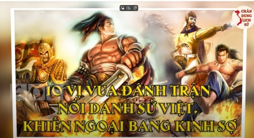 Chân Dung 10 Vị Vua Việt Đánh Trận Nào Ngoại Bang Kinh Sợ Trận Đó